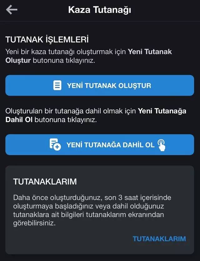 Edevlet Kaza Tutanağı