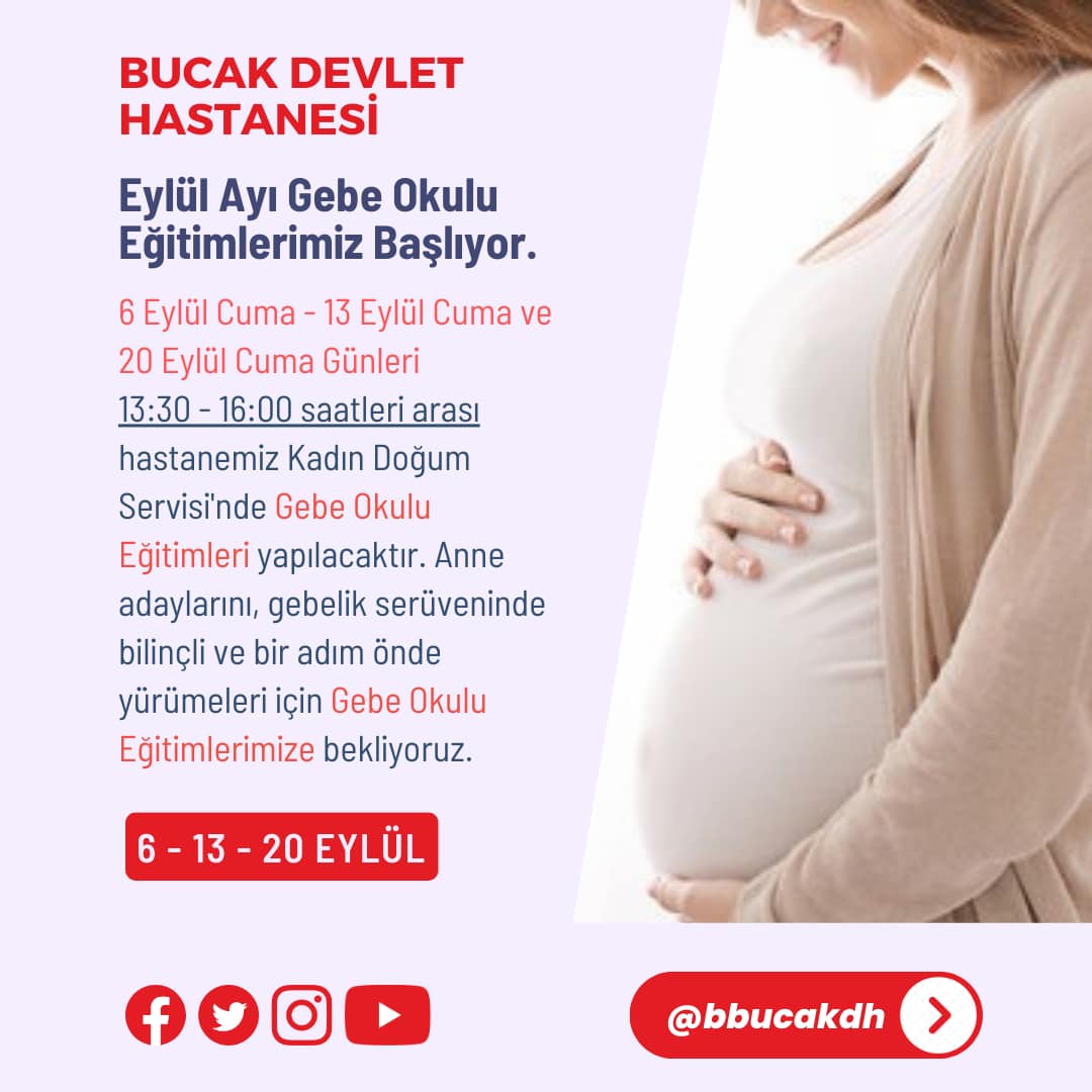 Bucak Devlet Hastanesi Gebe Okulu