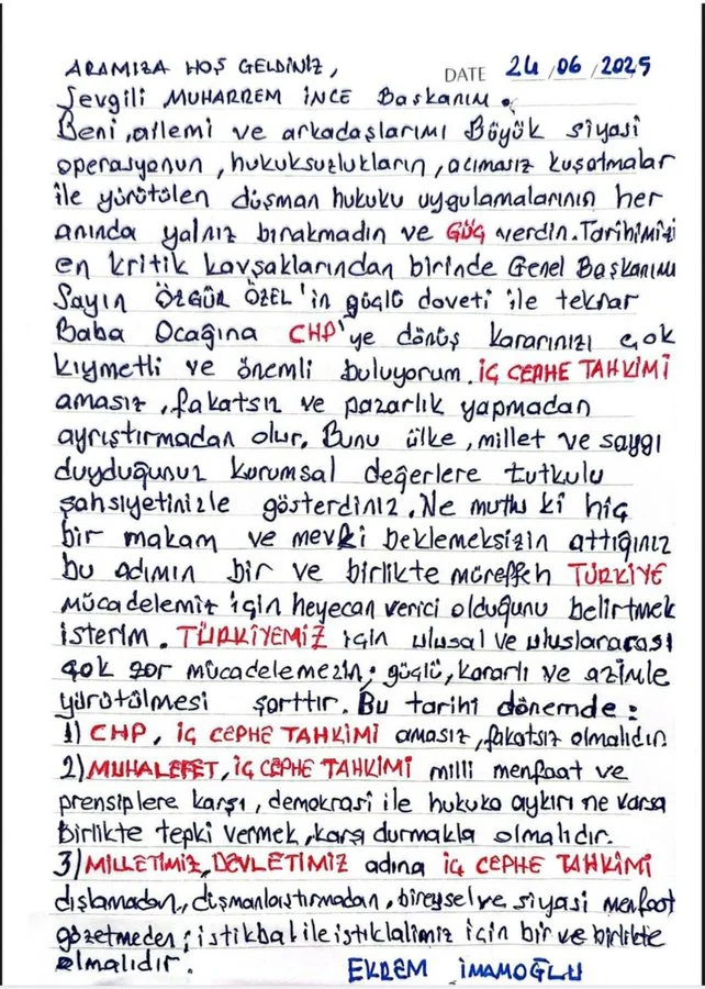 Imamoglu Mektup