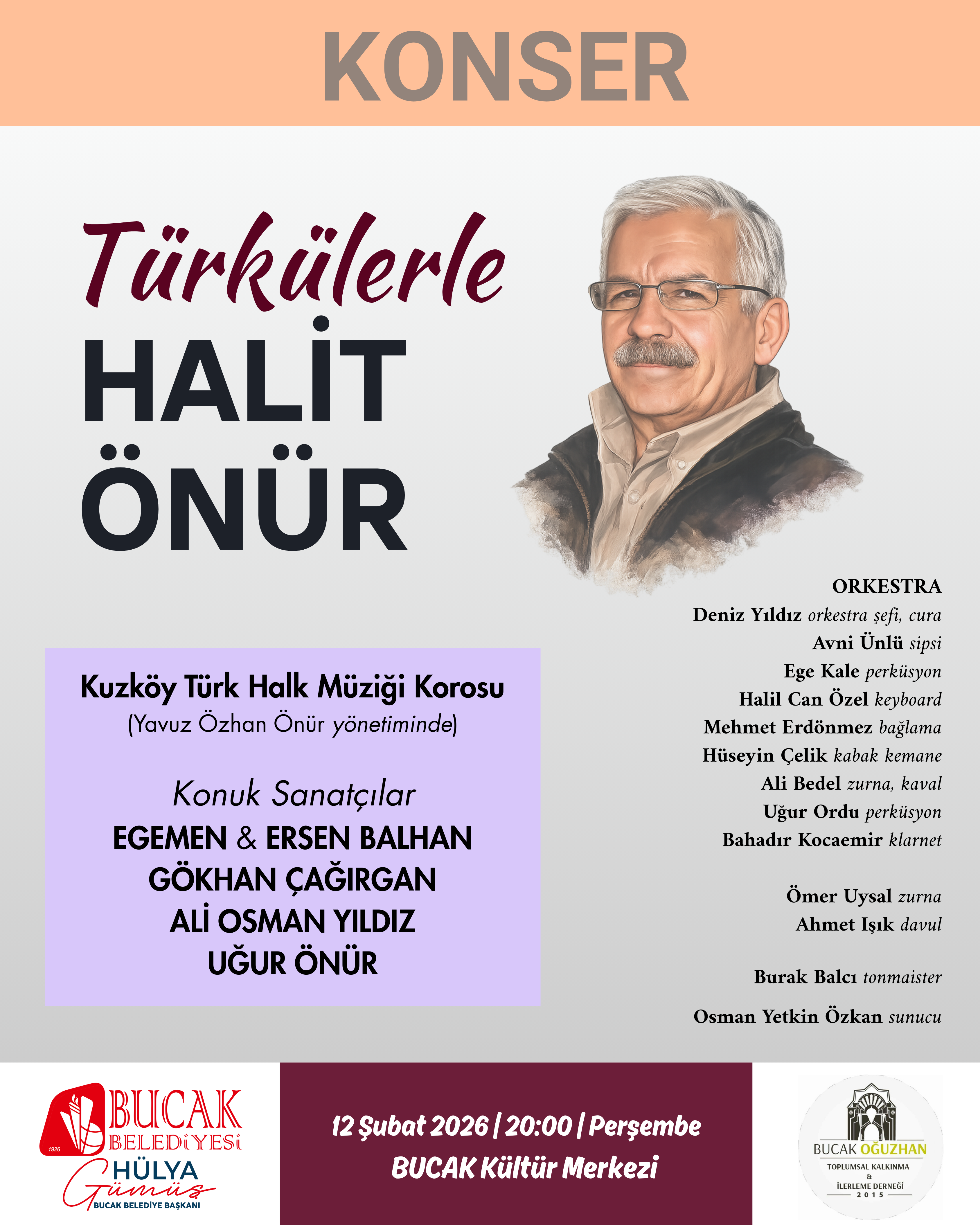 Türkülerle Halit Önür Konseri Bucak