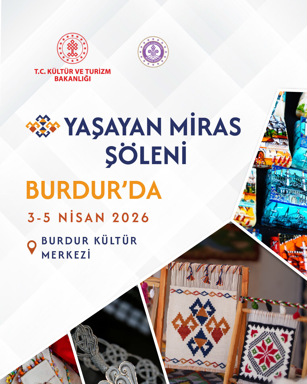 Burdur Yaşayan Mi̇ras Şöleni̇ (Di̇key Afi̇ş)