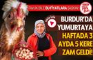 Burdur'da Yumurtaya Haftada 3 Ayda 5 Kere Zam Geldi