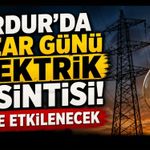 Burdur’da Pazar Günü Elektrik Kesintisi! 5 İlçe Etkilenecek