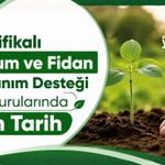 Sertifikalı Tohum ve Fidan Kullanım Desteği Başvurularında Son Tarih