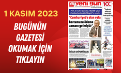 1 KASIM 2023 ÇARŞAMBA YENİ GÜN SAYFALAR