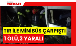 Denizli'de tırla minibüs çarpıştı: 1 ölü, 3 yaralı