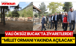 Vali Türker Öksüz, Bucak'ta ziyaretlerde!