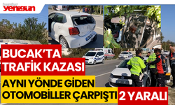 Bucak'ta Trafik Kazası: 2 Kişi Yaralandı