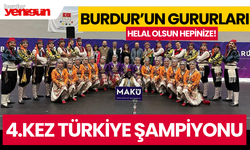 4.Kez Şampiyon MAKÜ Halk Oyunları Ekibi! Burdur'u Gururlandırdılar!