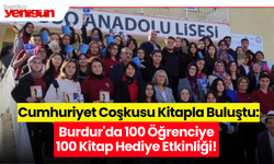 Burdur'da 100 Öğrenciye 100 Kitap Hediye Etkinliği!