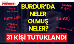 Burdur'da Neler Olmuş Neler? 31 Kişi Tutuklandı