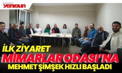 MEHMET ŞİMŞEK’TEN ADAY ADAYLIĞI BAŞVURUSU SONRASI İLK ZİYARET MİMARLAR ODASI’NA