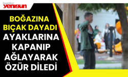 Boğazına Bıçak Dayadı Ağlayarak Ayaklarına Kapandı