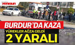 Burdur'da Kaza:Yürekler Ağza Geldi 2 Kişi Yaralandı