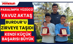 Paralimpik Yüzücü Yavuz Aktaş Burdur'u Zirveye Taşıdı