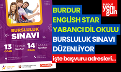 Burdur English Star Yabancı Dil Okulu Bursluluk Sınavı Düzenliyor
