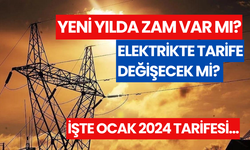 Elektrikte tarife değişecek mi? İşte Ocak 2024 tarifesi...