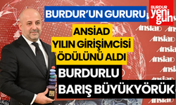 2023 ANSİAD Yılın Girişimcisi Ödülünü Burdurlu Barış Büyükyörük Aldı