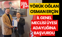 Osman Erçin, Burdur İl Genel Meclisi Üyesi Adaylığına Başvurdu