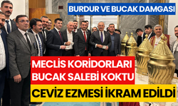 TBMM Meclis koridorları Bucak salebi koktu, Burdur'un ceviz ezmesi ikram edildi