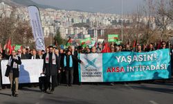 Kahramanmaraş'ta şehitleri anma ve Filistin'e destek yürüyüşü düzenlendi