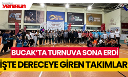 Bucak'ta turnuva sona erdi; İşte dereceye giren takımlar