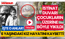 İstinat duvarı çocukların üzerine böyle yıkıldı: 1 çocuk öldü