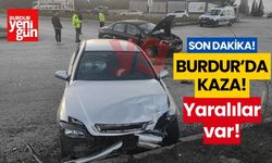 Burdur'da trafik kazası! Yaralılar var