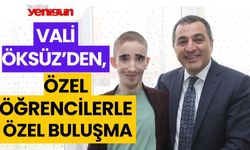 Vali Öksüz'den , Özel Öğrencilerle Özel Buluşma