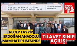 Recep Tayyip Erdoğan Anadolu İmam Hatip Lisesi'nde Cuma Namazı ve Tilavet Sınıfı Açılışı