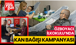 Özboyacı İlkokulu'nda Kan Bağışı Kampanyası