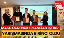 MAKÜ Öğrencileri ANSİAD İş Fikri Yarışmasında Birinci Oldu