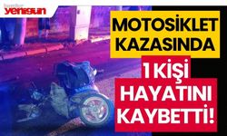 Motosiklet kazasında bir kişi öldü