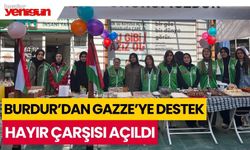Burdur'da Gazze'ye destek için hayır çarşısı açıldı