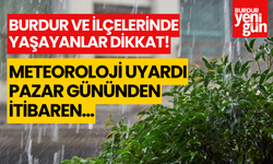 Burdur ve İlçelerinde Yaşayanlar Dikkat! Soğuk ve Yağışlı Hava Geliyor!