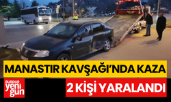 Burdur'da Manastır Kavşağı'nda Kaza: 2 Yaralı!