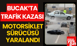 Bucak'ta Trafik Kazası: Motorsiklet sürücüsü yaralandı