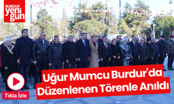 Uğur Mumcu Burdur'da Düzenlenen Törenle Anıldı