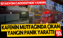 Burdur'da Kafenin Mutfağında Çıkan Yangın Panik Yarattı