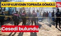 Kayıp kuryenin toprağa gömülü cesedi bulundu