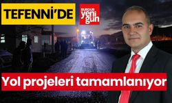 Tefenni'de yol projeleri tamamlanıyor