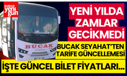 Bucak Seyahat'ten Biletlere Zam! İşte Güncel Tarife...