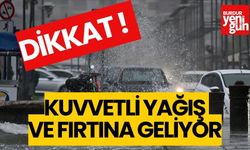 Meteorolojiden kuvvetli yağış ve fırtına uyarısı