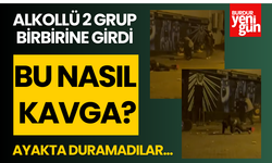 Alkollü 2 Grup Birbirine Girdi! Ayakta duramadılar...