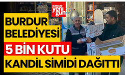 Burdur Belediyesi 5 bin kutu Kandil Simidi dağıttı