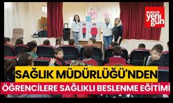 Sağlık Müdürlüğü'nden  Öğrencilere Sağlıklı Beslenme Eğitimi