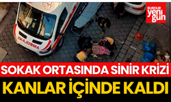 Sokak Ortasında Sinir Krizi! Kanlar İçinde Kaldı