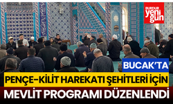 Bucak'ta Pençe-Kilit Şehitleri için Mevlit Programı Düzenlendi