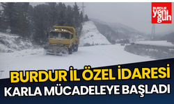 Burdur İl Özel İdaresi Karla Mücadeleye Başladı