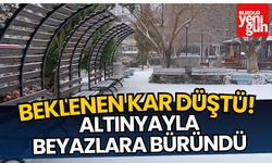 Beklenen Kar Düştü! Altınyayla Beyazlara Büründü